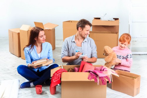 Camden storage units used for organized household belongings