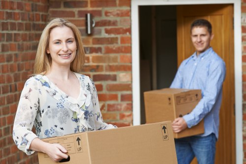 Prepared moving boxes and household goods for Camden removals