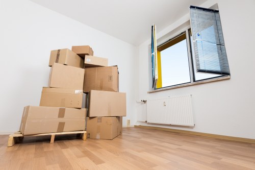 Removal van loaded for local move in Camden